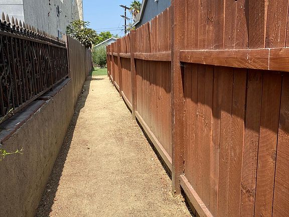 private walkway into the house.