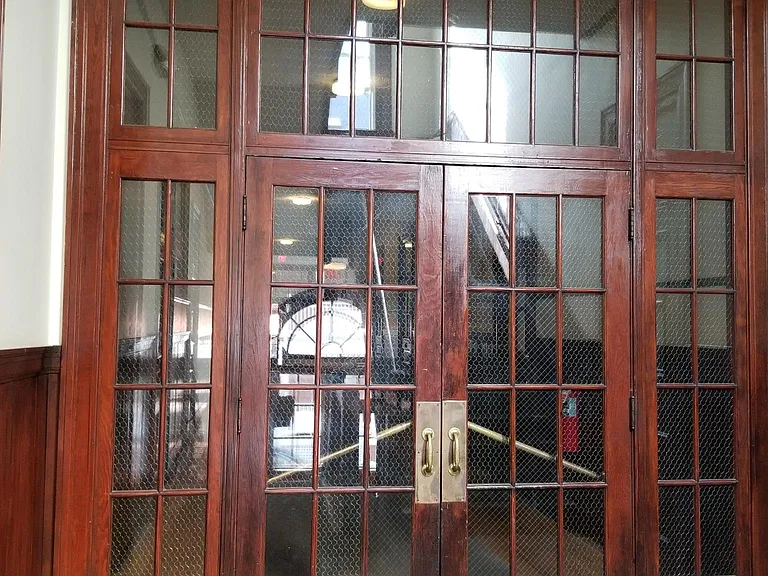 Original fire doors from the Old School House