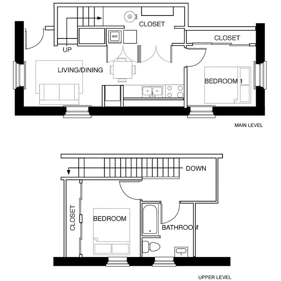 Floor plan 2 Bedroom-C1