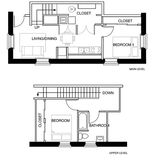 Floor plan 2 Bedroom-C1