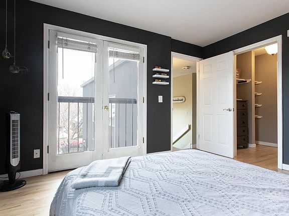 Tons of natural light from the Juliet balcony / entrance to walk-in closet