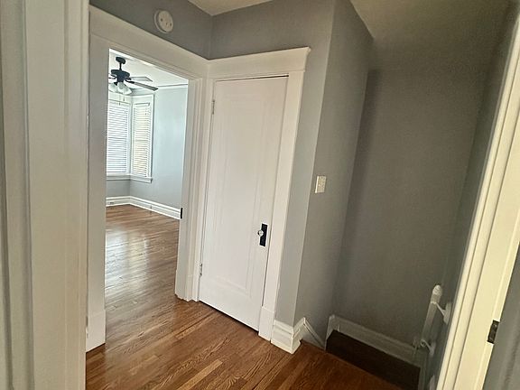 Top of stairs, front entryway