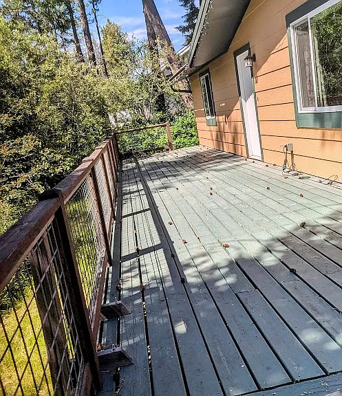 Front deck.