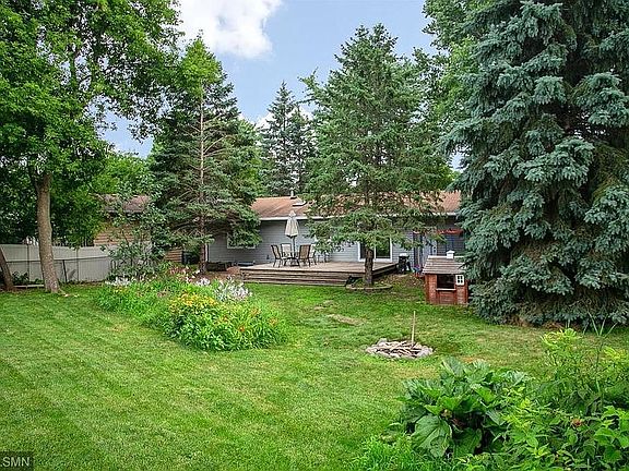 large fenced back yard