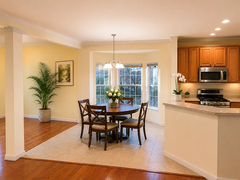 Sun room,Dinette,Kitchen from living room