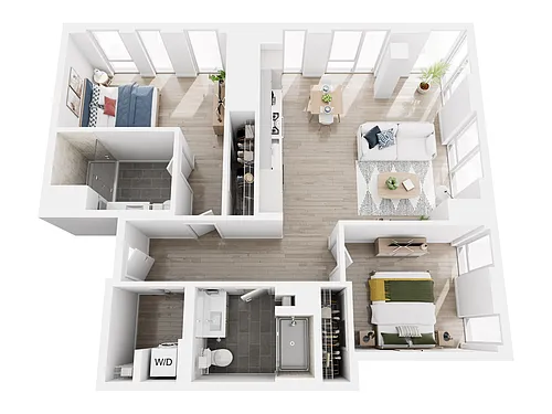 Floor plan 2x2 Floor Plan 2