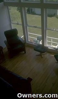 Looking Down into one corner of Living Room