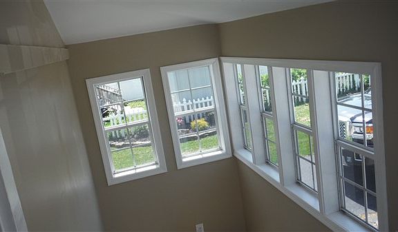 Rear enclosed porch