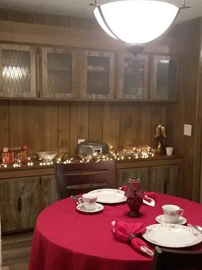 large built in buffet