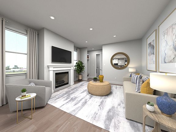 Spend family movie nights in the spacious great room.