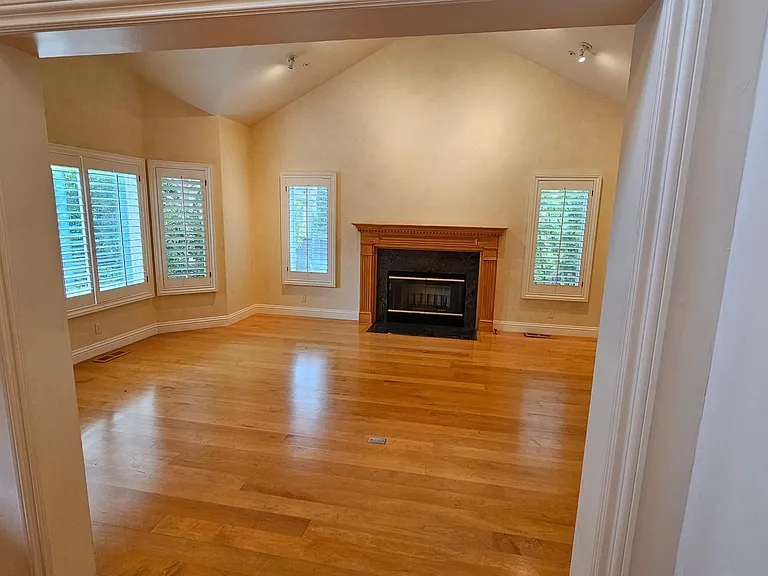 Formal Living Room with Gas Burning Fireplace
