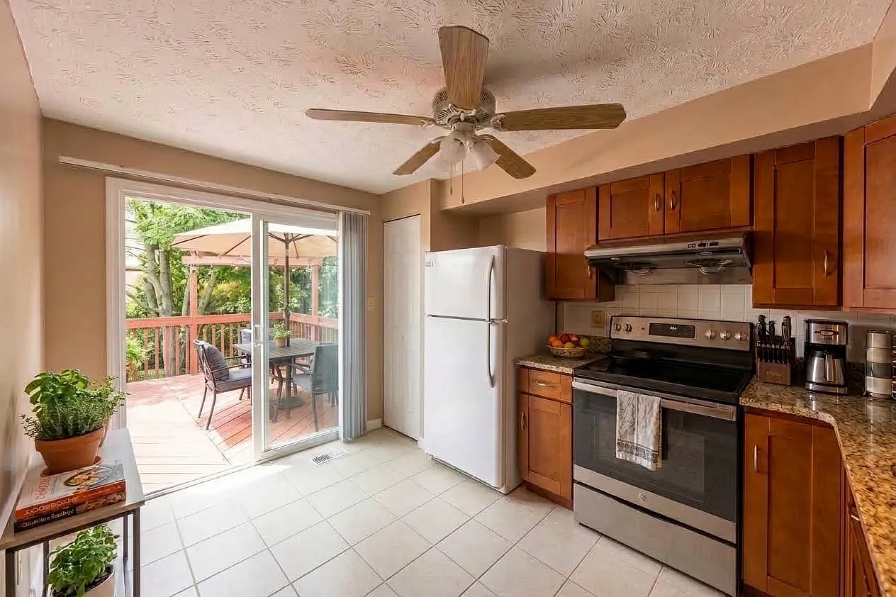 kitchen and deck