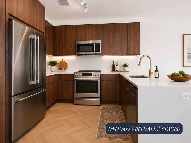 Unit 309 Virtually Staged Kitchen