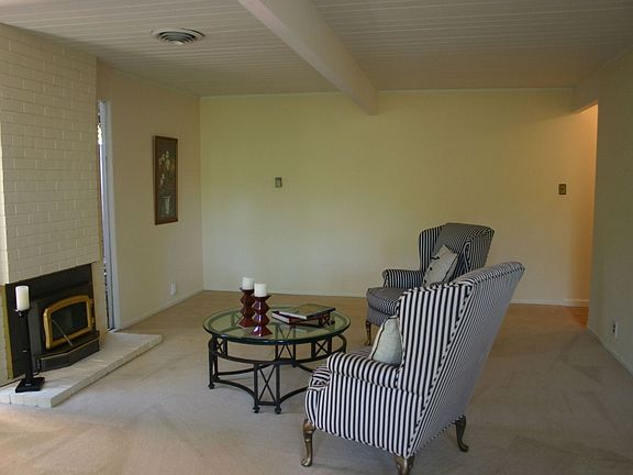 Living Area with Fireplace Insert