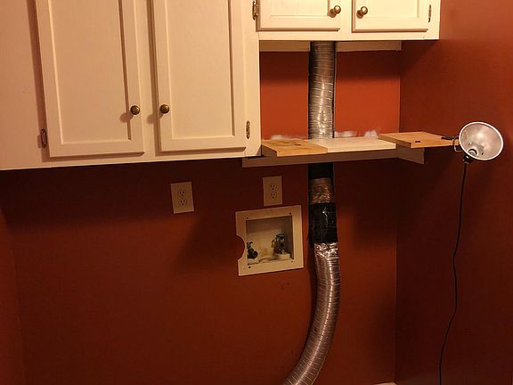 Washer & Dryer with utility cabinets