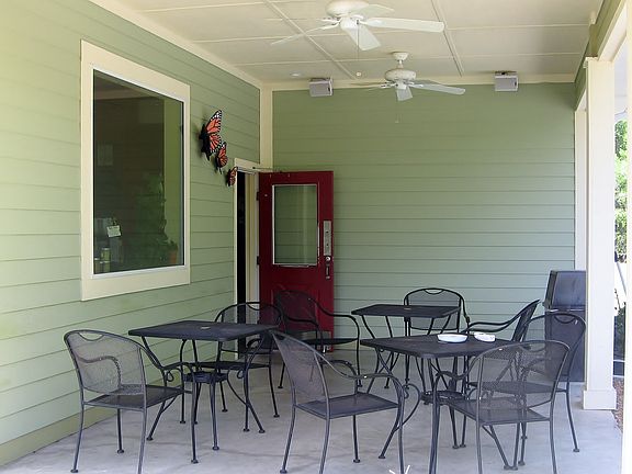 covered outdoor seating
