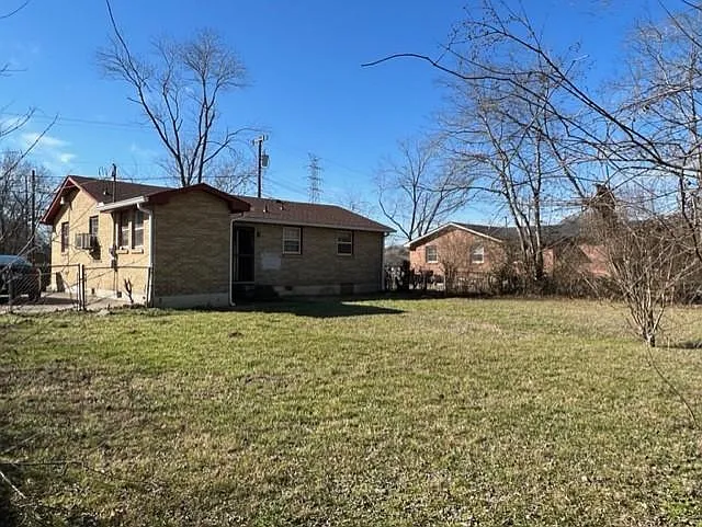 Backyard is fenced in...