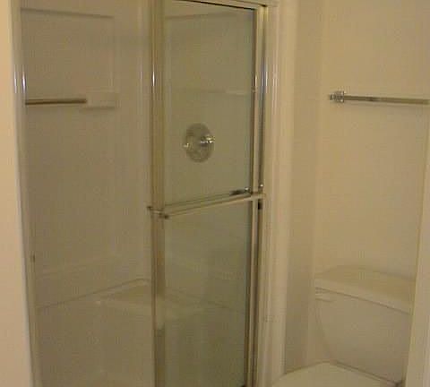 Enclosed shower in master bath on 3rd Floor