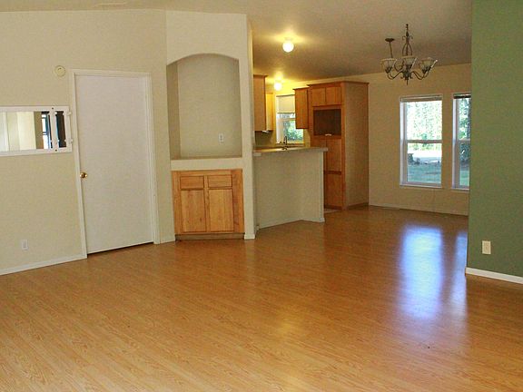 View towards dining room and kitchen