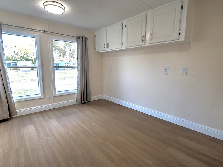 Spacious eat-in kitchen, with stainless steel refrigerator (frig not in photo)