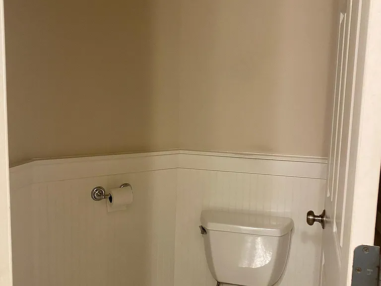 Ensuite bathroom of the master bedroom has an exquisite design, it features a separate toilet room for added privacy, distinct from the inviting jacuzzi tub and spacious shower area.