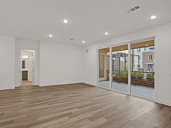 Open Floor Plan with Large Stacking Door