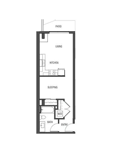 Floor plan Open 1x1 - O5