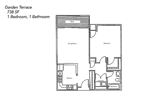 Floor plan One Bedroom