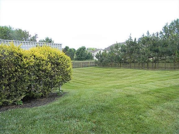 Fenced Back Yard with rear Tree-Line for Privacy