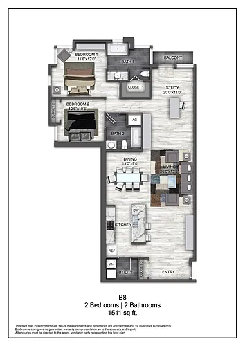Floor plan B8