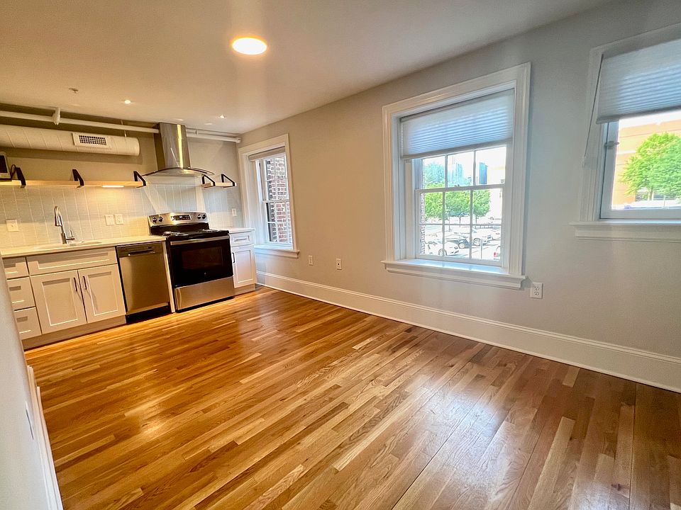 Living area and kitchen