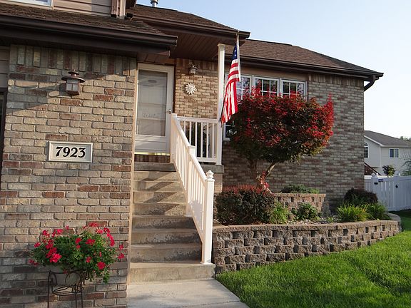 landscaped front entry