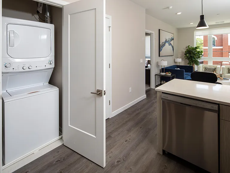 In-unit washer and dryer in every apartment
