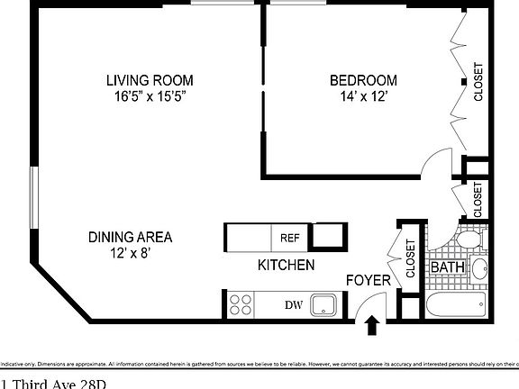 2nd image of 1641 3rd Ave APT 28D