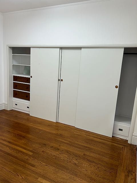 Bedroom closet and built-in drawers