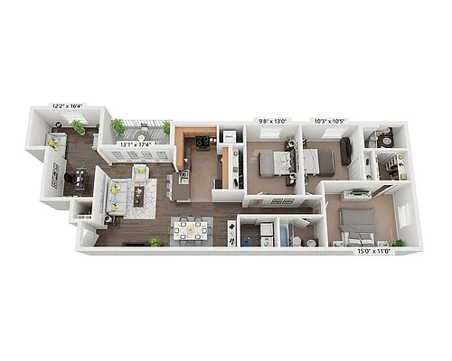 Floor plan Plan C2AD