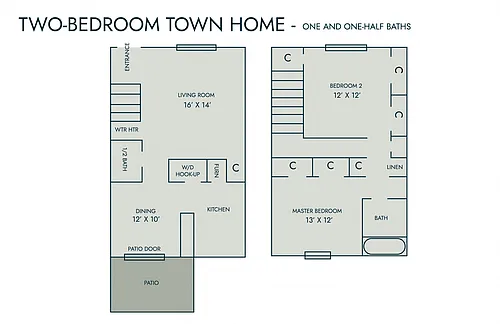 Floor plan Two Bedroom
