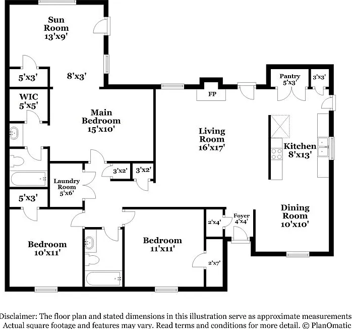 3 bed, 2.0 bath, 1334 sqft, $1,630 — Photo 2