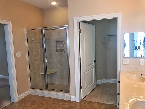 Master bathroom with separate shower