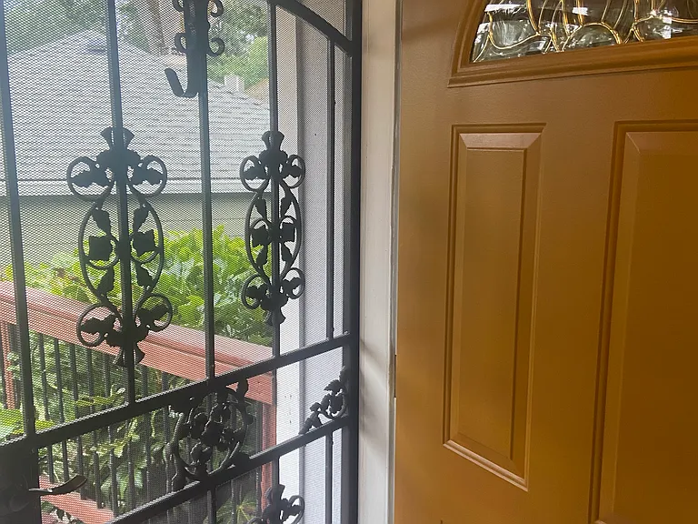 Security screen door