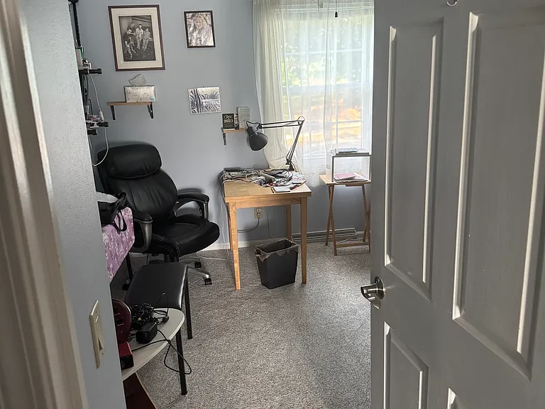 hallway view to 3rd bedroom/office