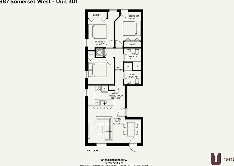 1st image of 887 Somerset St W Unit 301