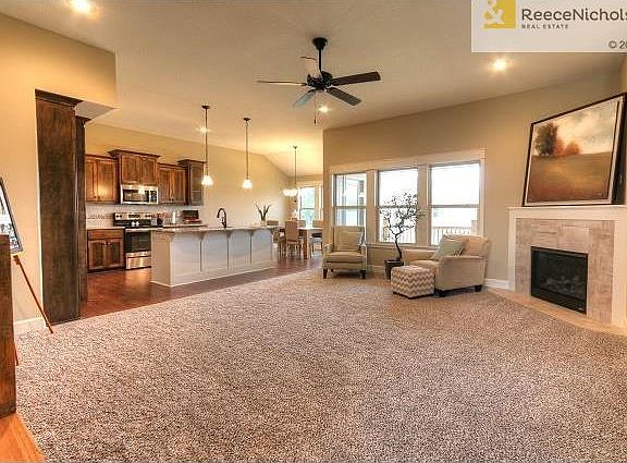 Open floor plan offers beautiful light, great for entertaining.