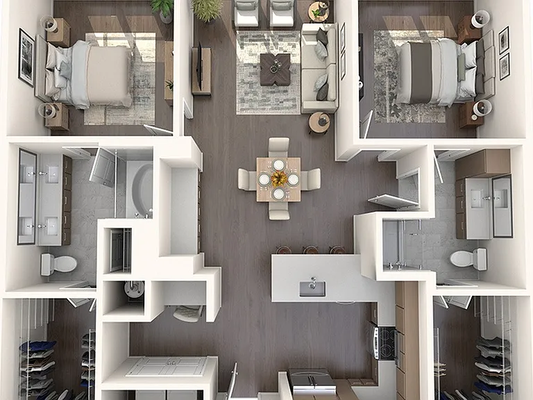 2 Bedroom 2 Bath 2 Bedroom 2 Bath