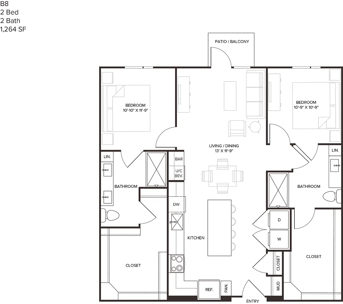 Floor plan B8