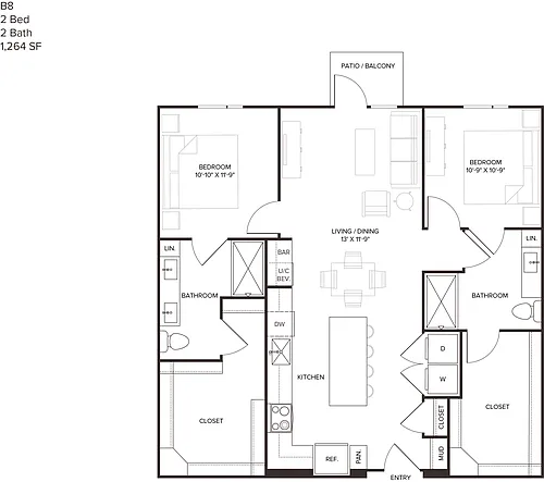 Floor plan B8