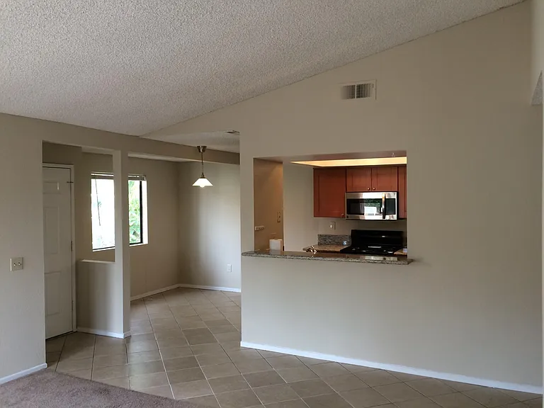 Dining room and kitchen