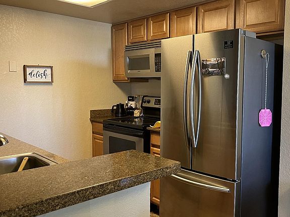 Kitchen with granite countertop