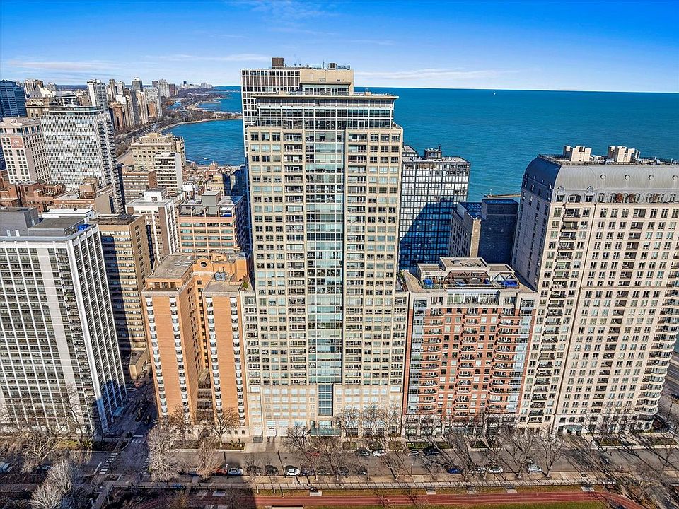 The Pearson is near Lake Michigan and sits on the north side of Lake Shore Park, giving open views of the park, city and lake to this stunning south facing home.