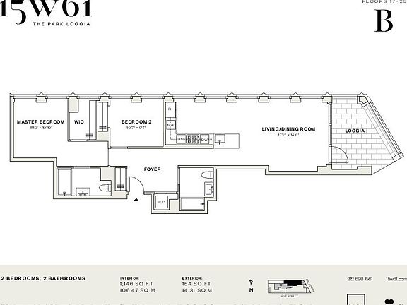 2nd image of 15 W 61st St #21B